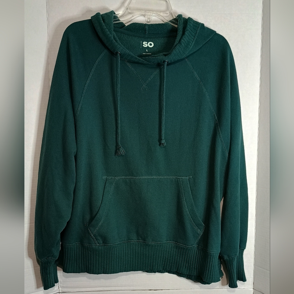 SO Men's Teal Pullover Hoodie Size Large